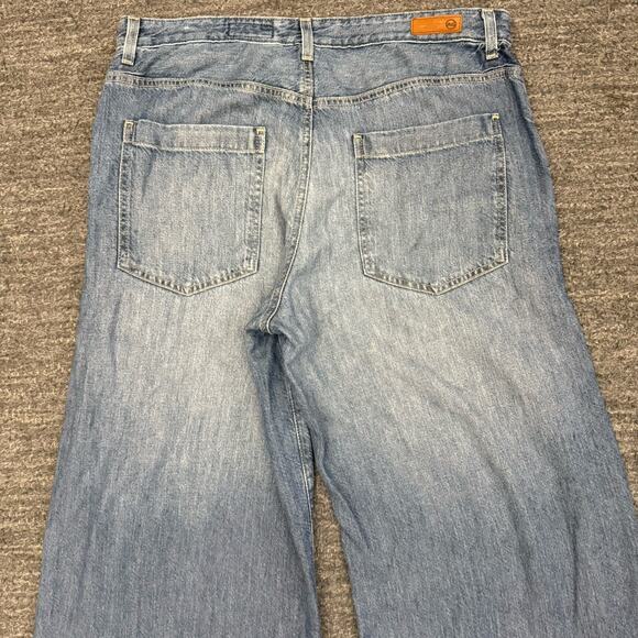 Rag & Bone Stella Low Slung Palazzo Jeans Women 31 Lightweight Wide Leg Lyocell - Picture 11 of 13